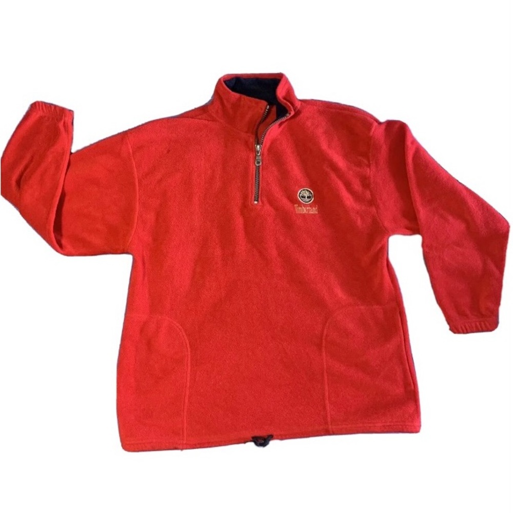 VTG 90s Timberland Fleece Pullover Mens Size XL Made In USA